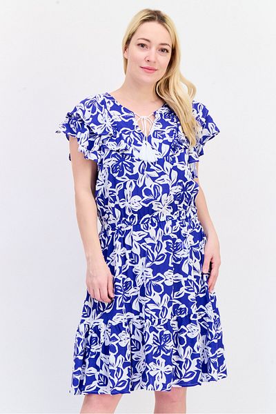 Marissa Olivia Women Floral Print Midi Dress, Multicolor