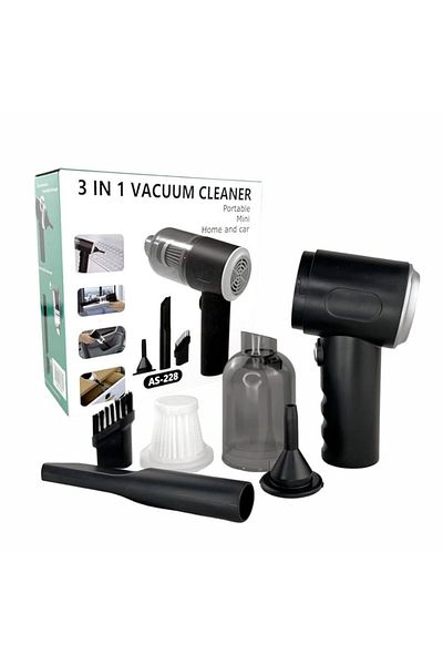 genric 3-in-1 handheld vacuum cleaner designed for home and car use