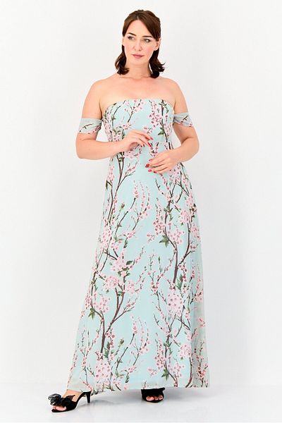 Archive Design Studio Women Floral Print Maxi Dress, Multicolor