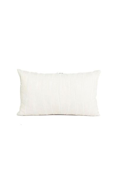 Mikasa Moor وسادة إميلي كريم وردية مقاس 35 × 50 سم