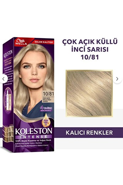 Genel Markalar Koleston Intense Saç Boyası 10/81 Çok Açık Küllü İnci Sarısı