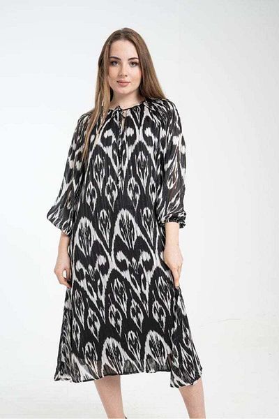Nichii Floral Long Sleeve Women's Midi Dress