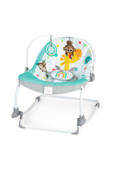 Bright Starts Safari Blast Infant to Toddler Rocker, 0 - 30 Months