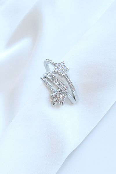 Leo'Stone Multi-View Zircon Stone Star Model Earcuff Cartilage Earrings