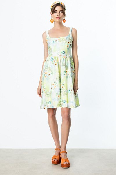 ON Square Neck Patterned Dress