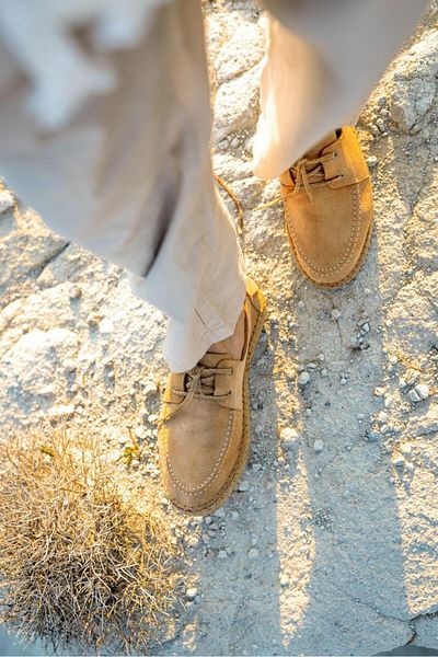 İncimoda Gentleman's Leather Men's Genuine Suede Leather Lace-Up Espadrille Shoes