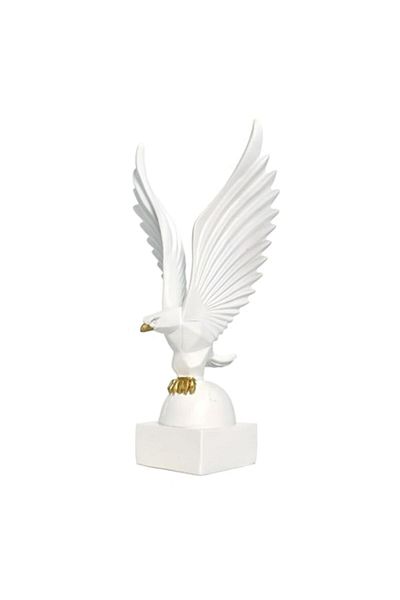 BLA BLA FOAM Large Eagle Statue from Resin for Interior Decorations 33 cm