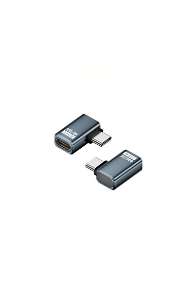 silabor TYPE-C USB 4.0 USB 240W 80 GB USB Bellek 90 Derece Dirsek Dik Açılı L...