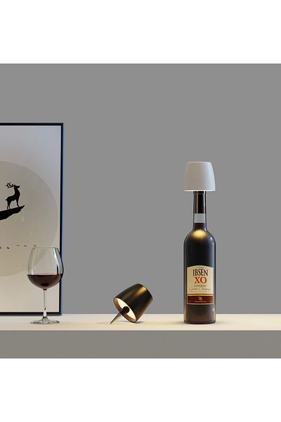Tescomak LED Touch lamp suitable for all types and sizes of bottles 852 black