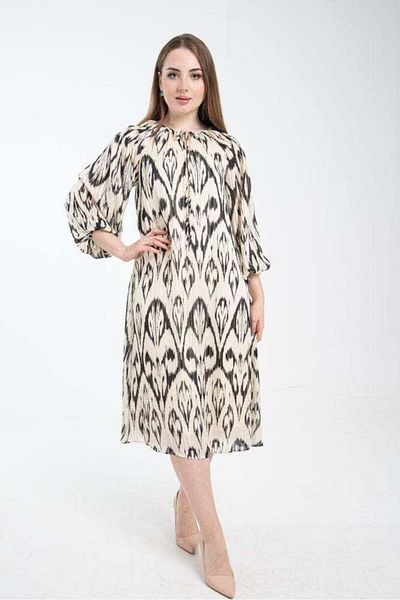 Nichii Floral Long Sleeve Women's Midi Dress