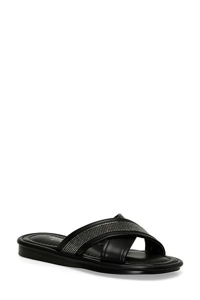 Polaris 325058.Z 5FX Черни дамски чехли