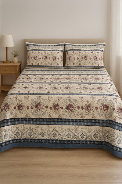 MİRSE Summer Pique Double 200*230 Tulip Suitable for Daily Use as a Gift and Dowry