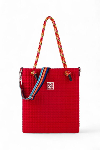 Bilik Deri Scuba Red Women's Shoulder Bag Barbie