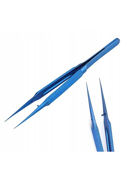 Rosfix Pensetă dreaptă de precizie din titan BT-11 (albastră)