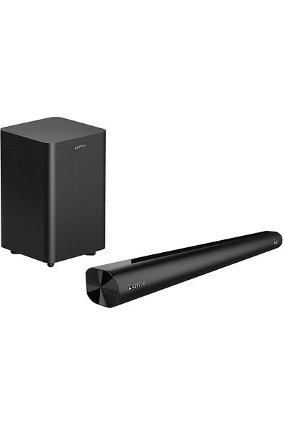 Aztech 2.1CH Soundbar with Wired Subwoofer 120W Bluetooth 5.3 Home Theater System