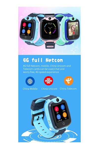 Shopi Nabi KIDS 4G GPS Waterproof FOR Kids Smart Watch Blue