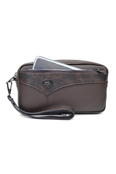 en deri Мъжка чанта за карти с каишка за ръка и колан