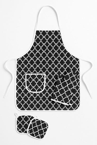cs ilkim Black Apron Set