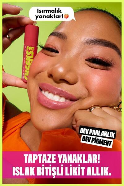 NYX Professional Makeup Fat Cheeks Islak Bitişli Likit Allık - 6 Bouncin' Berry