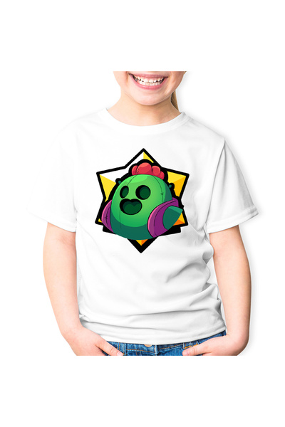 OEM Tricou copii Brawl Stars Spike Green