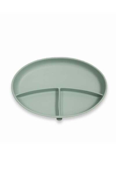 Mommy's Bliss طبق شفط سيليكون للأطفال - أخضر، خالٍ من مادة BPA، غير قابل للان...