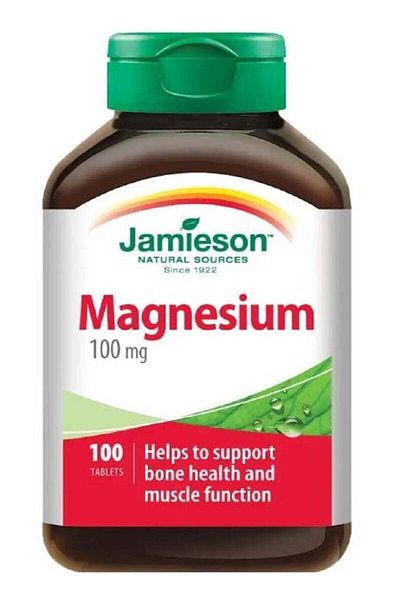 Jamieson Magnesium 100 mg - 100 Tablets