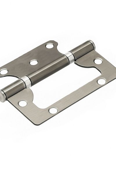 almital mobilya aksesuarları furniture accessories Cerniera Satin 2 Pieces Indoor-Outdoor Compatible Stainless Non-Directional Butterfly Door Hinge 100X71X38 mm
