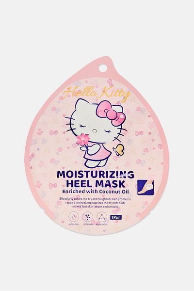 Mad beauty X Hello Kitty 1 Pair Coconut Oil Moisturizing Heel Mask