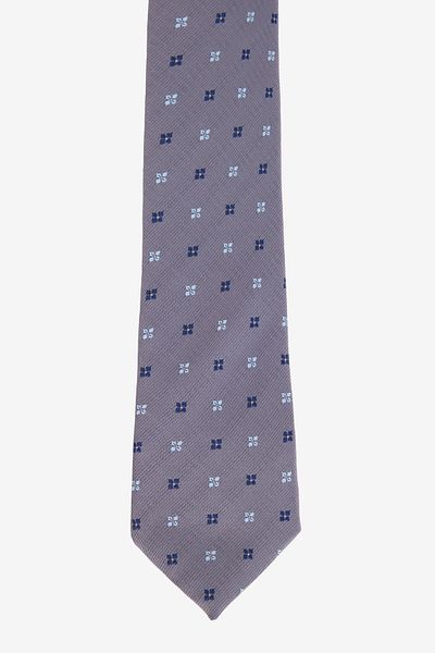 ALTINYILDIZ CLASSICS Men's Grey-Blue Patterned Tie