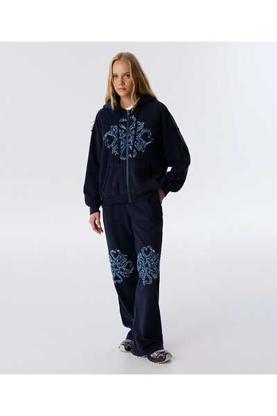 Twist Denim Applied Pants