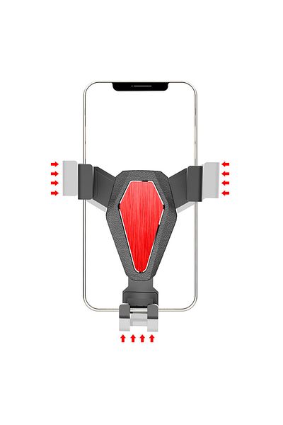 Hurtel Suport auto Gravity pentru smartphone pe gura de ventilație, argintiu
