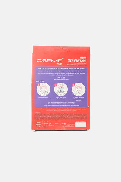 The Crème Shop 3 Pcs Stay Dewy, Skin Animated Seal Face Mask 25 g