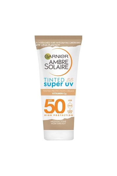 Garnier Crema colorata cu protectie solara, Ambre Solaire, Tinted BB Super UV, SPF 50, 50 ml