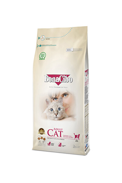 BonaCibo Adult Cat Tavuklu Yetişkin Kedi Maması 2 Kg, Tüm Irklar İçin, Doğal,...