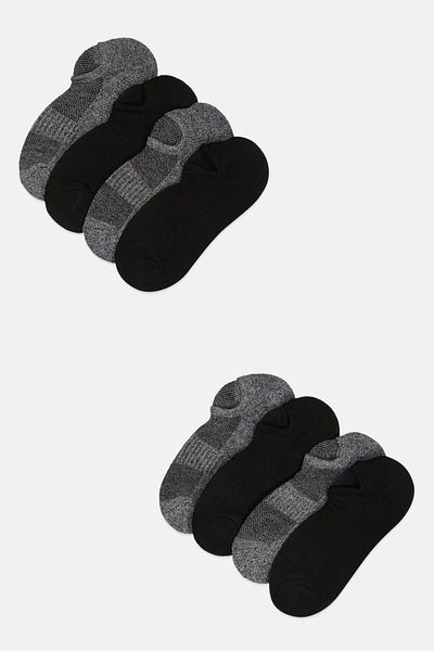 Ben Sherman Men 8 Pairs Brand Logo No Show Cut Socks, Multicolor
