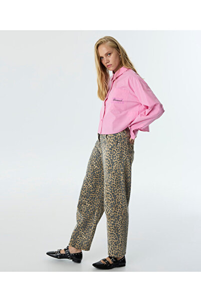 Twist LEOPAR DESEN NON DENİM PANTOLON