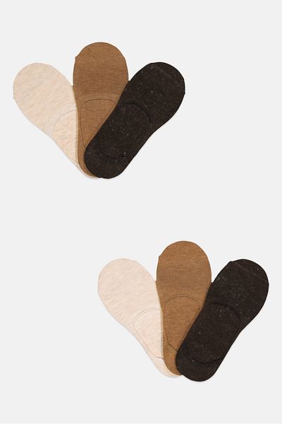 Ben Sherman Men 6 Pairs Brand Logo No Show Socks, Multicolor