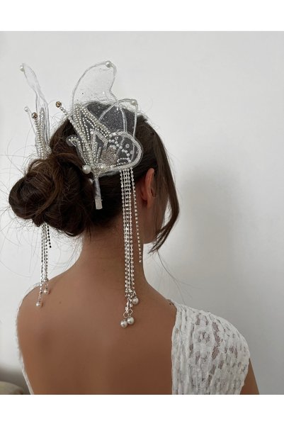 FloresDeCarnaval Butterfly Wing Stylish Bridal Hair Accessory Limited Edition