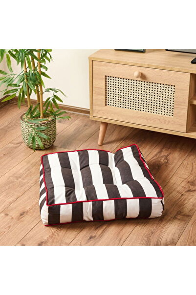 Genel Markalar Soft Sonne Yer Minderi - Siyah / Beyaz - 50x50x14 cm