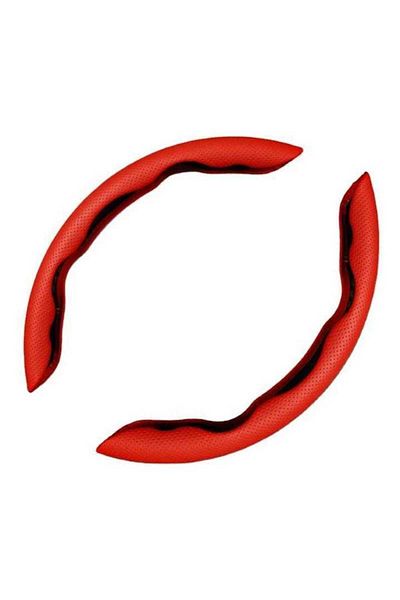 BGRJ Automotive Red steering wheel trim, steering wheel cover, universal 38cm