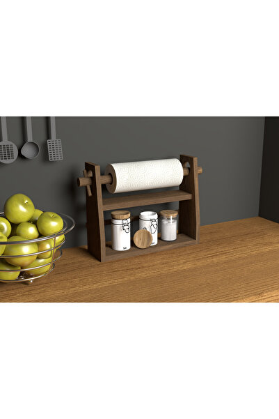 Handmade Ahşap Baharatlık Standı Tezgah Üstü Düzenleyici Ahşap Raf Baharatlık