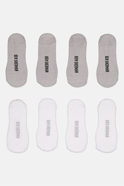 Ben Sherman Men 8 Pairs Brand Logo No Show Cut Socks, Multicolor