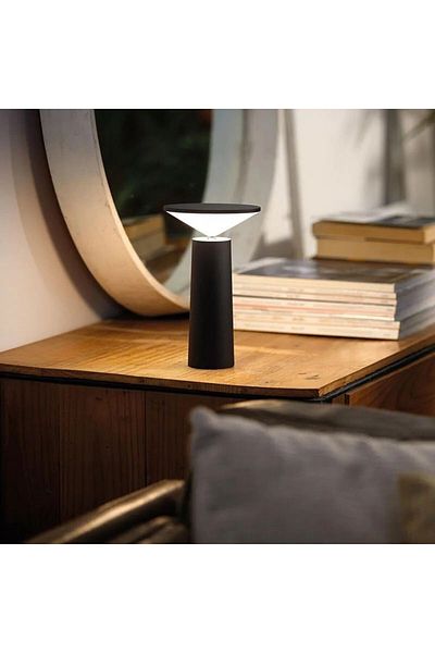 Tescomak LED table lamp, swivel, adjustable, height 19.5 cm, black
