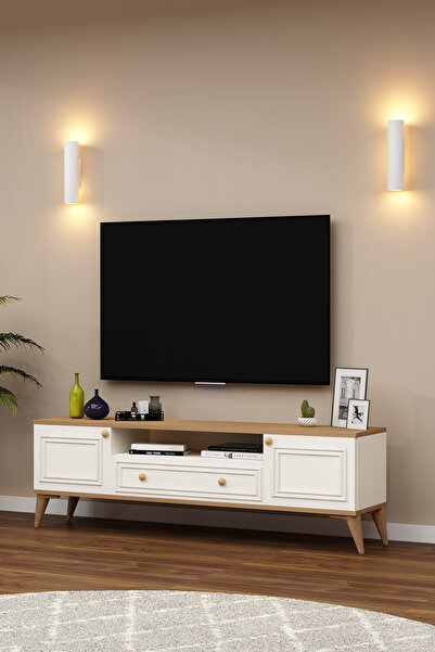 Eymense Rona 150 cm TV Sehpası Aytaşı Meşe