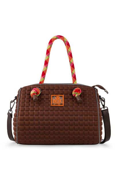 Bilik Deri Scuba Brown Women's Handbag Speedy-M