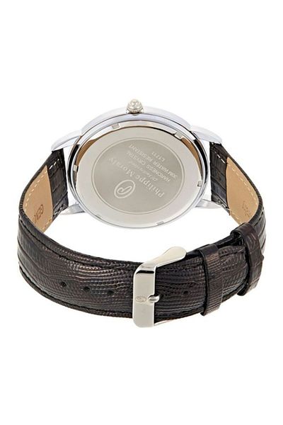Philippe Moraly of Switzerland Men's Leather Analog Watch