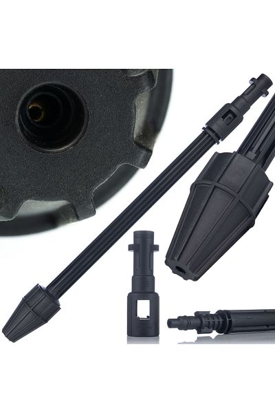 Rosfix Lanca z dyszą rotacyjną do myjek ciśnieniowych Kärcher, Black & Decker, Lavor, VAX oraz Bosh AQT