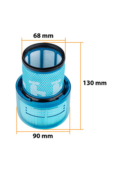 Rosfix 2x Filtr wymienny do Dyson V11/ V15 Detect Absolute