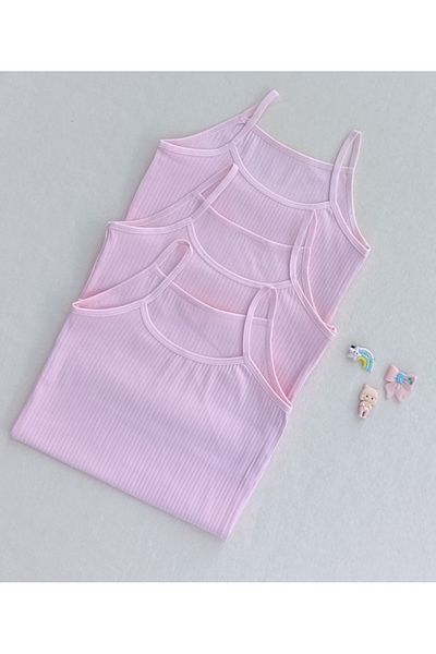 siyalife 3-Piece Ribbed Flexible Fabric Children's Singlet