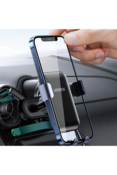 Ugreen Samochodowy grawitacyjny uchwyt na telefon - okrągła kratka szary